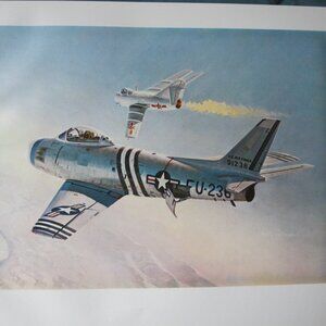 Keith Farris Aviation 9" x 11" Bookplate Print - Aerial Engagement